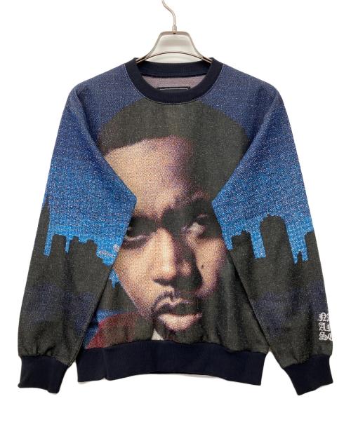 WIND AND SEA（ウィンダンシー）WIND AND SEA (ウィンダンシー) NAS GRAPHIC CREW NECK SWEAT ブルー サイズ:Sの古着・服飾アイテム