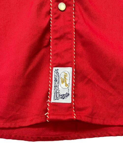 Panhandle slim（パンハンドルスリム）Panhandle Slim (パンハンドルスリム) 90's 刺繍ウェスタンシャツ レッド サイズ:Sの古着・服飾アイテム