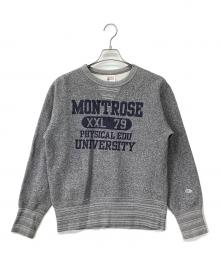 Champion（チャンピオン）の古着「前V霜降りカレッジスウェット」｜グレー