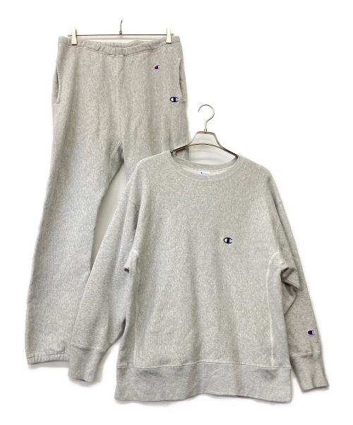 Champion REVERSE WEAVE（チャンピオン リバース ウィーブ）Champion REVERSE WEAVE (チャンピオン リバース ウィーブ) セットアップスウェット ライトグレー サイズ:XLの古着・服飾アイテム