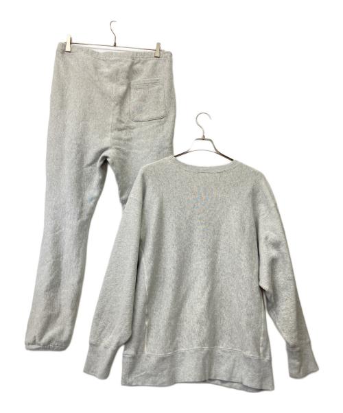 Champion REVERSE WEAVE（チャンピオン リバース ウィーブ）Champion REVERSE WEAVE (チャンピオン リバース ウィーブ) セットアップスウェット ライトグレー サイズ:XLの古着・服飾アイテム