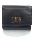 Christian Diorクリスチャン ディオール）の古着「3つ折り財布」｜ブラック