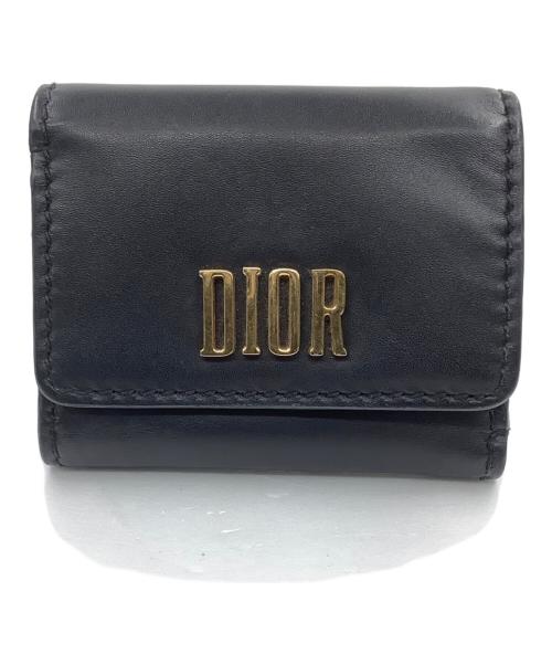 Christian Dior（クリスチャン ディオール）Christian Dior (クリスチャン ディオール) 3つ折り財布 ブラックの古着・服飾アイテム