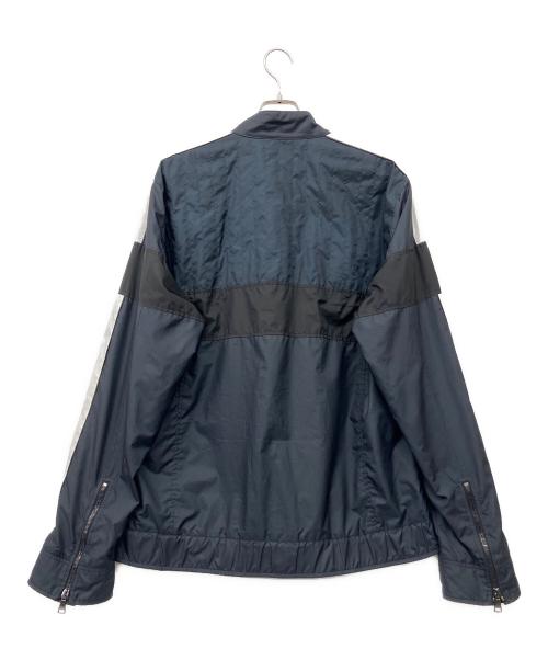 DOLCE & GABBANA（ドルチェ＆ガッバーナ）DOLCE & GABBANA (ドルチェ＆ガッバーナ) メタルプレートナイロンジャケット ネイビー サイズ:58の古着・服飾アイテム