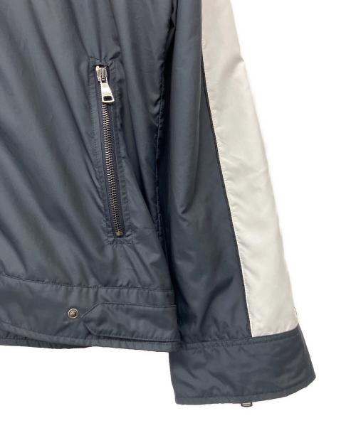 DOLCE & GABBANA（ドルチェ＆ガッバーナ）DOLCE & GABBANA (ドルチェ＆ガッバーナ) メタルプレートナイロンジャケット ネイビー サイズ:58の古着・服飾アイテム