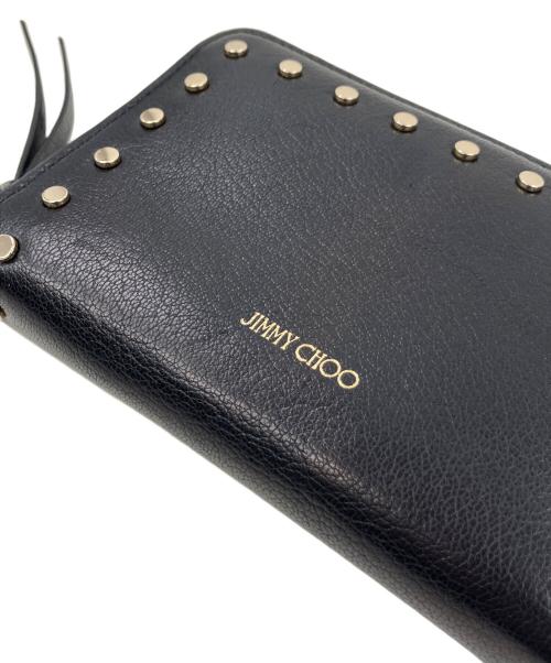 JIMMY CHOO（ジミーチュウ）JIMMY CHOO (ジミーチュウ) 長財布 ブラックの古着・服飾アイテム