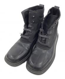 GUCCI（グッチ）の古着「シェリーライン異素材ショートブーツ」｜ブラック