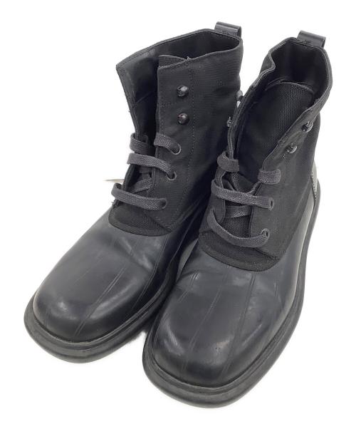 GUCCI（グッチ）GUCCI (グッチ) シェリーライン異素材ショートブーツ ブラック サイズ:35の古着・服飾アイテム