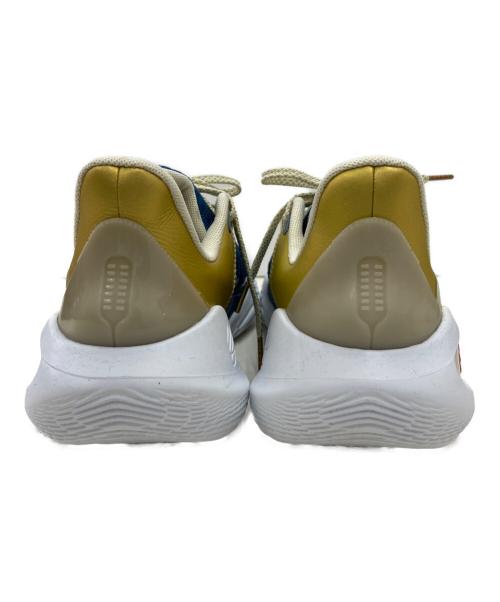 UNDER ARMOUR（アンダーアーマー）UNDER ARMOUR (アンダーアーマー) CURRY 11 バスケットシューズ ブルー×ゴールド サイズ:26の古着・服飾アイテム