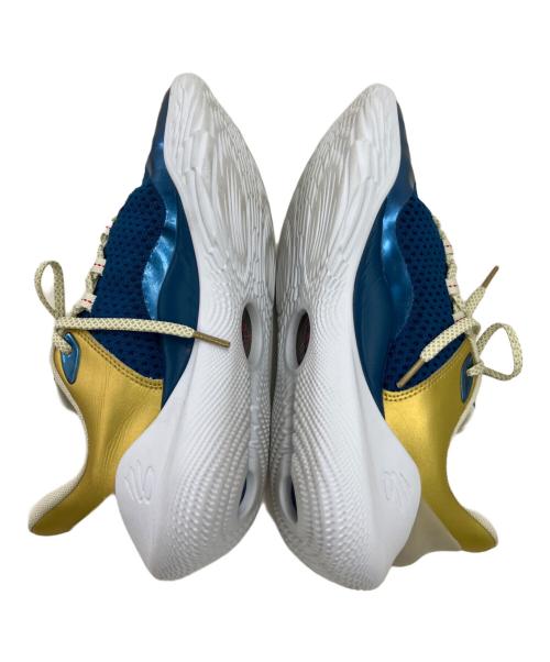 UNDER ARMOUR（アンダーアーマー）UNDER ARMOUR (アンダーアーマー) CURRY 11 バスケットシューズ ブルー×ゴールド サイズ:26の古着・服飾アイテム