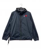K-WAY×PLAY COMME des GARCONSケイウェイ×プレイコムデギャルソン）の古着「K-WAY FULL ZIP NAVY」｜ネイビー