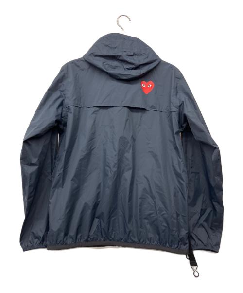 K-WAY（ケイウェイ）K-way (ケイウェイ) PLAY COMME des GARCONS (プレイコムデギャルソン) K-WAY FULL ZIP NAVY ネイビー サイズ:Lの古着・服飾アイテム