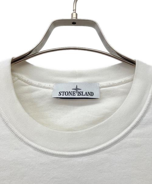 STONE ISLAND（ストーンアイランド）STONE ISLAND (ストーンアイランド) スウェット ホワイト サイズ:Mの古着・服飾アイテム