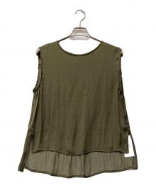 UNGRID（アングリッド）の古着「ノースリーブブラウス」｜グリーン