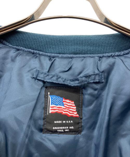 GREENBRIER（グリーンブライヤー）GREENBRIER (グリーンブライヤー) MA-1ジャケット ネイビー サイズ:Lの古着・服飾アイテム
