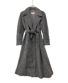 MaxMara（マックスマーラ）の古着「90's MANTELLO カシミヤ混ベルテッドコート」｜グレー
