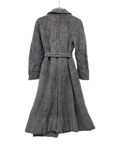 MaxMara（マックスマーラ）MaxMara (マックスマーラ) 90's MANTELLO カシミヤ混ベルテッドコート グレー サイズ:8の古着・服飾アイテム