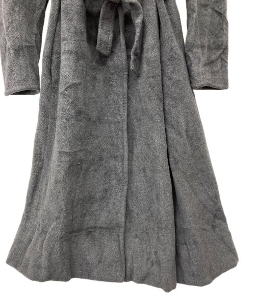 MaxMara（マックスマーラ）MaxMara (マックスマーラ) 90's MANTELLO カシミヤ混ベルテッドコート グレー サイズ:8の古着・服飾アイテム