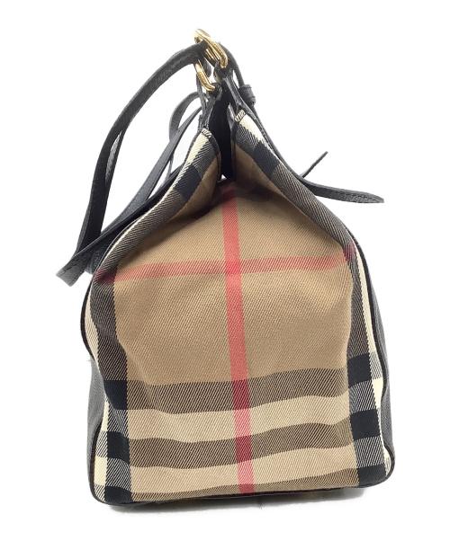 BURBERRY（バーバリー）BURBERRY (バーバリー) トートバッグ ブラック×ベージュの古着・服飾アイテム