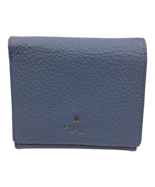 LANVIN en Bleu（ランバンオンブルー）LANVIN en Bleu (ランバンオンブルー) 2つ折り財布 ブルーの古着・服飾アイテム