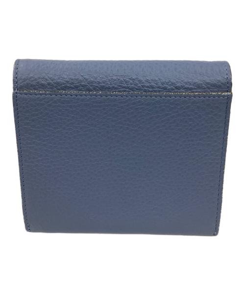 LANVIN en Bleu（ランバンオンブルー）LANVIN en Bleu (ランバンオンブルー) 2つ折り財布 ブルーの古着・服飾アイテム