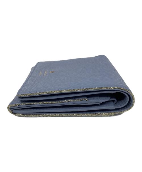 LANVIN en Bleu（ランバンオンブルー）LANVIN en Bleu (ランバンオンブルー) 2つ折り財布 ブルーの古着・服飾アイテム