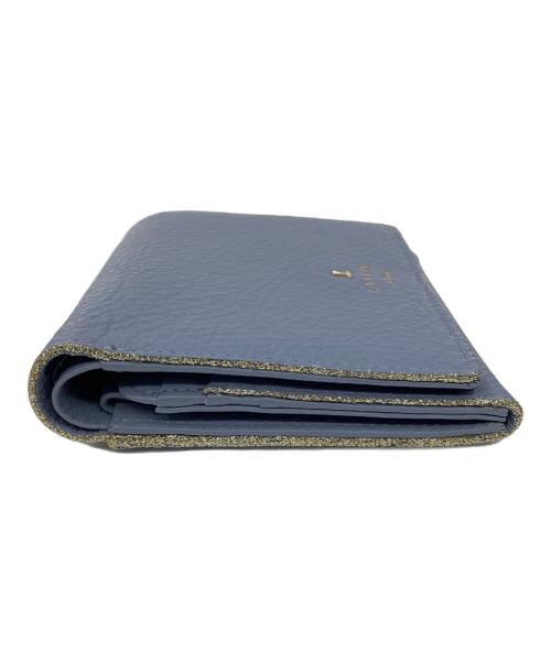 LANVIN en Bleu（ランバンオンブルー）LANVIN en Bleu (ランバンオンブルー) 2つ折り財布 ブルーの古着・服飾アイテム