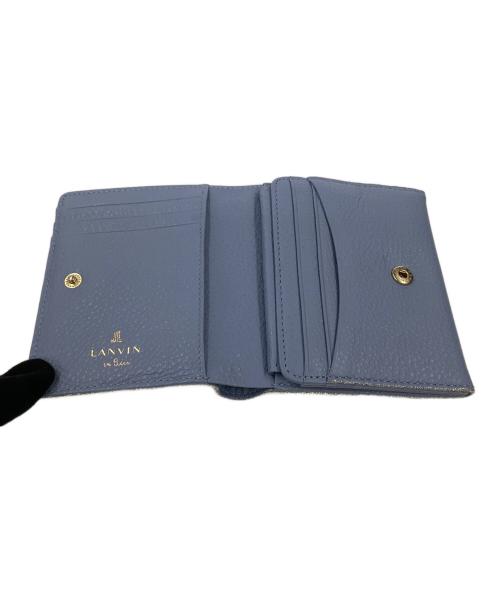 LANVIN en Bleu（ランバンオンブルー）LANVIN en Bleu (ランバンオンブルー) 2つ折り財布 ブルーの古着・服飾アイテム