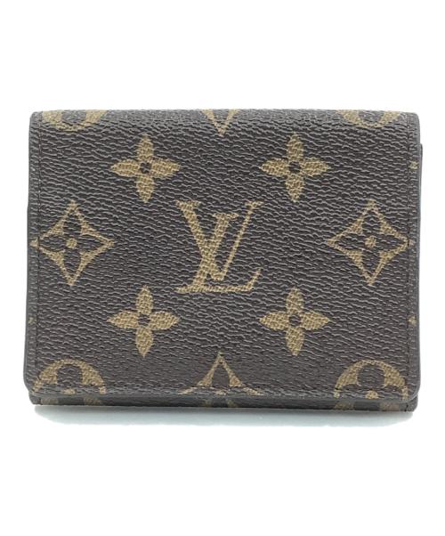 LOUIS VUITTON（ルイ ヴィトン）LOUIS VUITTON (ルイ ヴィトン) アンヴェロップ・カルト・ドゥ・ヴィジット ブラウンの古着・服飾アイテム