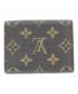 LOUIS VUITTON (ルイ ヴィトン) アンヴェロップ・カルト・ドゥ・ヴィジット ブラウン：18000円