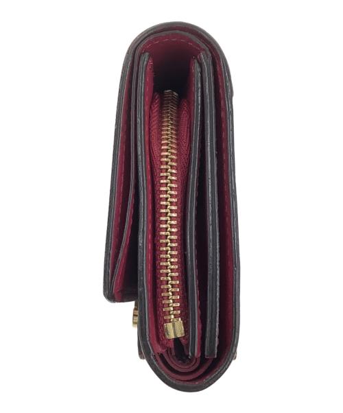 LOUIS VUITTON（ルイ ヴィトン）LOUIS VUITTON (ルイ ヴィトン) ポルトフォイユ フロール ブラウン×ピンクの古着・服飾アイテム