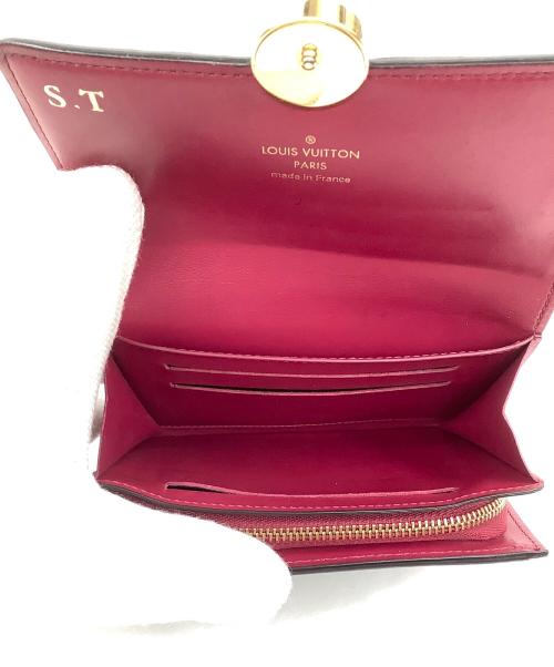 LOUIS VUITTON（ルイ ヴィトン）LOUIS VUITTON (ルイ ヴィトン) ポルトフォイユ フロール ブラウン×ピンクの古着・服飾アイテム