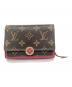 LOUIS VUITTON（ルイ ヴィトン）の古着「ポルトフォイユ フロール」｜ブラウン×ピンク