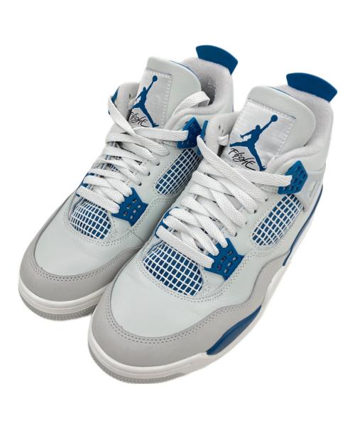 NIKE（ナイキ）NIKE (ナイキ) AIR JORDAN 4 RETRO ホワイト×ブルー サイズ:25.5cmの古着・服飾アイテム