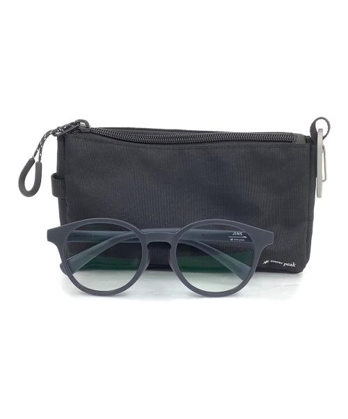 JIN'S（ジンズ）JIN'S (ジンズ) Snow peak (スノーピーク) Rubber SUNGLASSES Multi Occasion グレー サイズ:52.2□20.0の古着・服飾アイテム