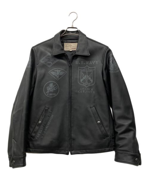 AVIREX（アヴィレックス）AVIREX (アヴィレックス) SHEEP NAVAL JACKET PATCHESUS ブラック サイズ:Lの古着・服飾アイテム