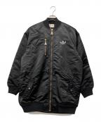 adidas Originalsアディダスオリジナル）の古着「MA-1型ミリタリーコート」｜ブラック