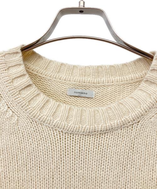 nomiamo（ノミアモ）nomiamo (ノミアモ) 厚手ニット ベージュ サイズ:Mの古着・服飾アイテム