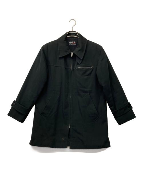 agnes b homme（アニエスベーオム）agnes b homme (アニエスベーオム) ダックジャケット ブラックの古着・服飾アイテム