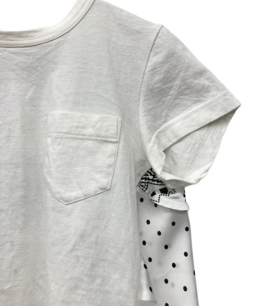 sacai（サカイ）sacai (サカイ) 半袖カットソー ホワイト サイズ:Sの古着・服飾アイテム
