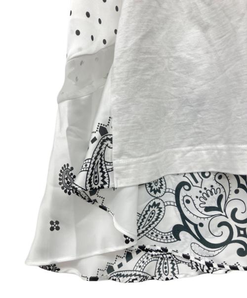 sacai（サカイ）sacai (サカイ) 半袖カットソー ホワイト サイズ:Sの古着・服飾アイテム