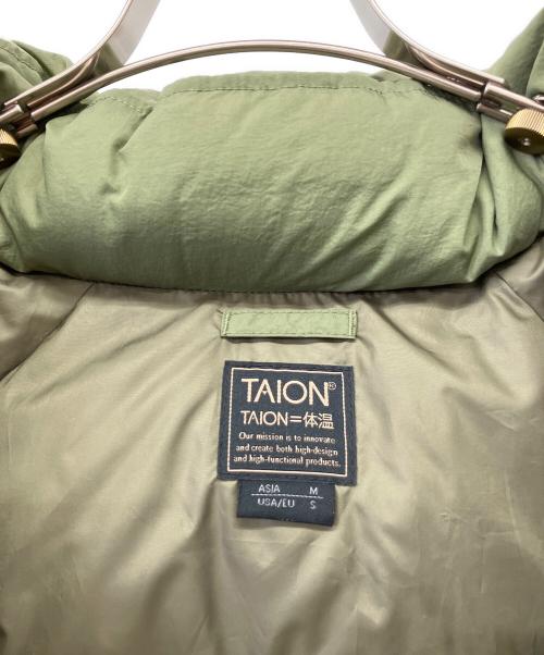 TAION（タイオン）TAION (タイオン) SHIPS別注 ビッグシルエットミリタリーダウン グリーン サイズ:Mの古着・服飾アイテム