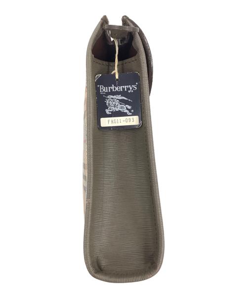 Burberry's（バーバリー）Burberry's (バーバリー) クラッチバッグ ベージュ×ブラウンの古着・服飾アイテム