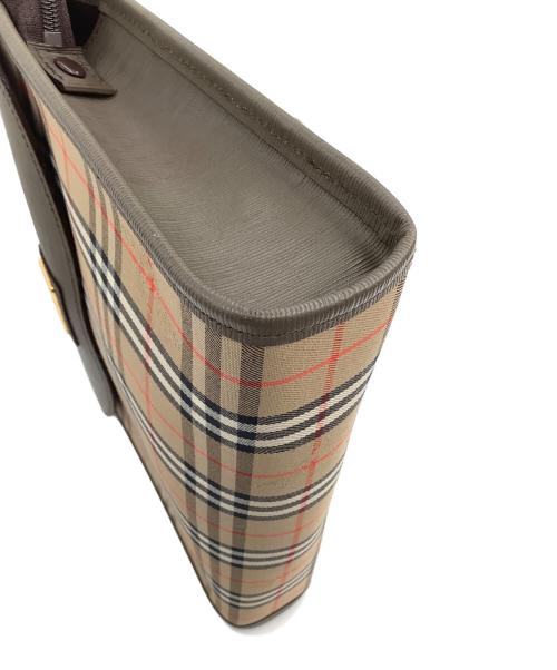 Burberry's（バーバリー）Burberry's (バーバリー) クラッチバッグ ベージュ×ブラウンの古着・服飾アイテム