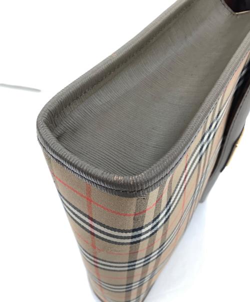 Burberry's（バーバリー）Burberry's (バーバリー) クラッチバッグ ベージュ×ブラウンの古着・服飾アイテム