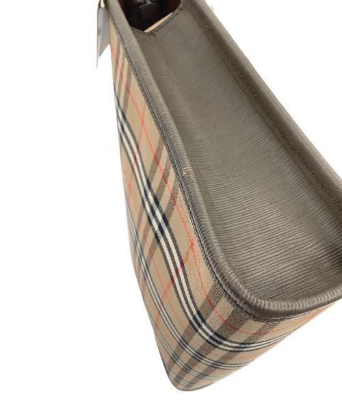 Burberry's（バーバリー）Burberry's (バーバリー) クラッチバッグ ベージュ×ブラウンの古着・服飾アイテム