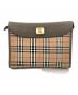 Burberry's（バーバリー）の古着「クラッチバッグ」｜ベージュ×ブラウン