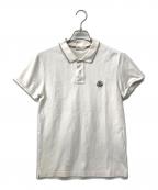 MONCLER Sモンクレールエス）の古着「MAGLIA POLO MANICA CORTA」｜ホワイト