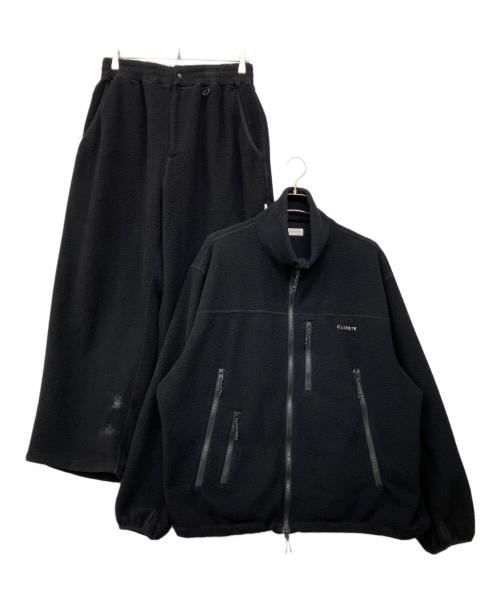 CLESSTE（クレスト）CLESSTE (クレスト) フリースジャケット・パンツセット ブラック サイズ:1の古着・服飾アイテム