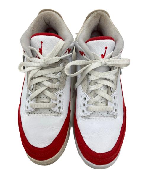 NIKE（ナイキ）NIKE (ナイキ) AIR JORDAN 3 RETRO ホワイト×レッド サイズ:27.5cmの古着・服飾アイテム